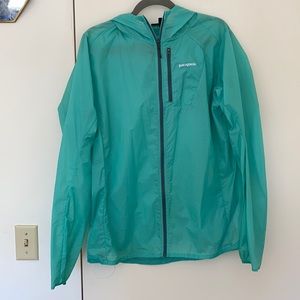 Patagonia lightweight teal/turquoise jacket